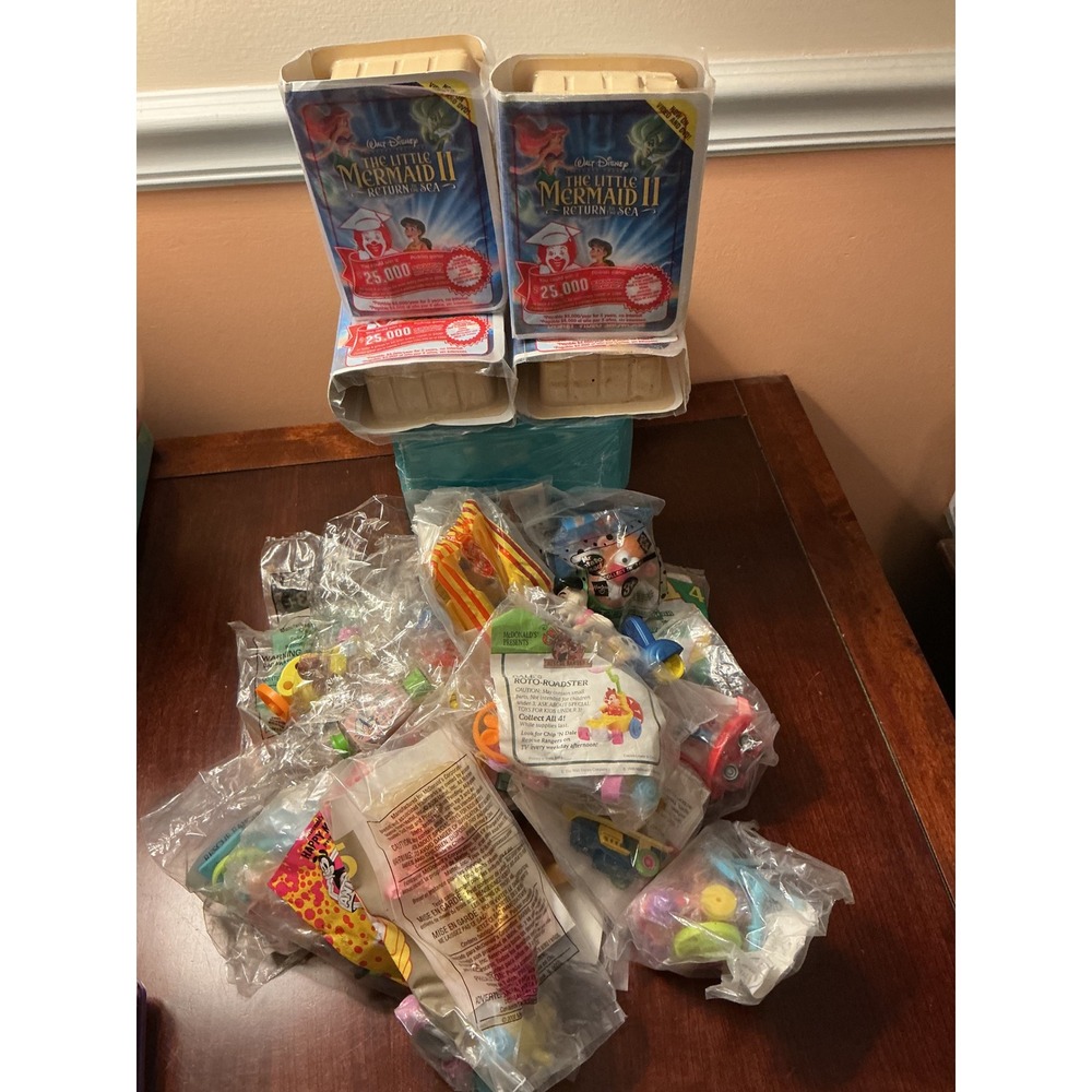 VTG‎ McDonalds Happy Meal Toy Bundle Disney Little Mermaid Barbie Toy Story NIP - Picture 4 of 4